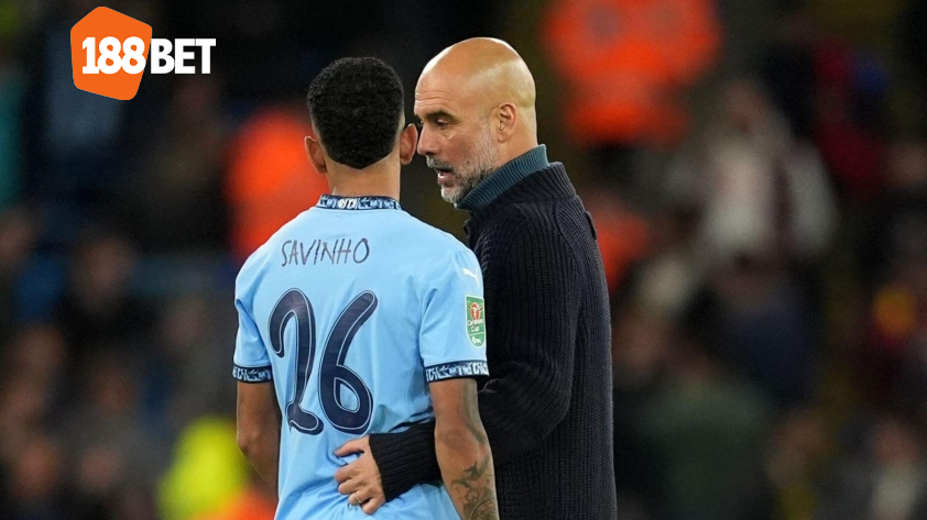 Guardiola đang phát huy tốt những phẩm chất của Savinho – Ảnh: Getty